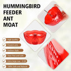 Ant Moat for Hummingbird Feeders, Humingbird Feeder Ant Moat, Vintage Style Hummingbird Ant Guard, 5 OZ Large Ant Moat, Ant Motes - Ant Guard(4 Pack, Red)