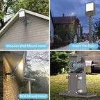 HYPERLITE Parking Lot Light 200W: 30000LM 5000K LED Parking Lot Lights Outdoor with Photocell, Arm & Slip Fitter 2 in 1 Mount LED Pole Light for Parking Lot, Garage, Barn, Roadways, Driveways