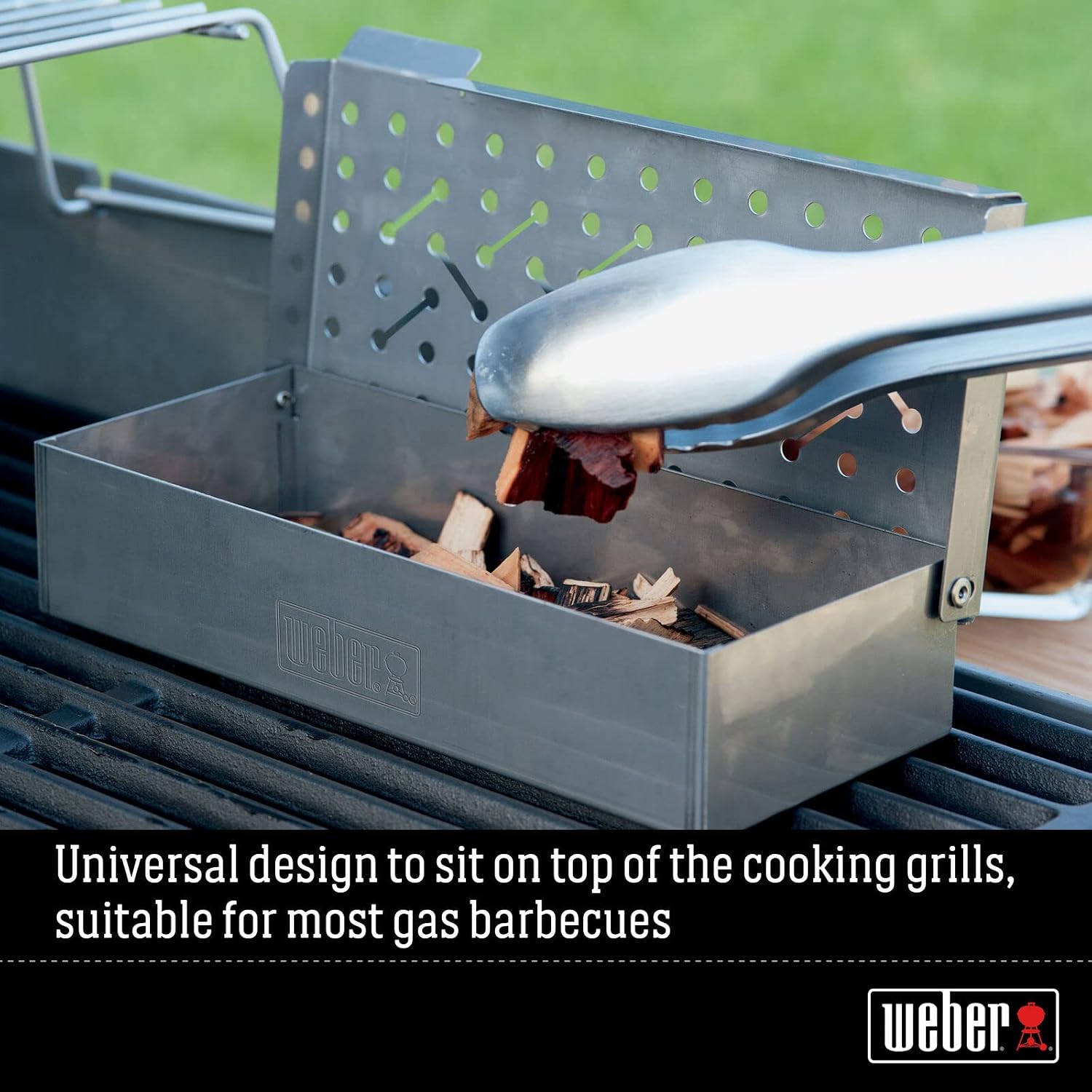Weber® Premium Universal Smoker Box, Stainless Steel