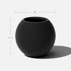 Veradek Strata Series Sphere Round Planter for Patio & Backyard | Durable Plastic-Stone Material | Modern Décor for Tall Trees and Plants
