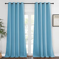 NICETOWN Bedroom Curtain Room Darkening Drapery 102 inches Length - Home Fashion Thermal Insulated Grommet Room Darkening Curtain for Living Room (Teal Blue, 1 Panel, 52 x 102 inches)