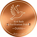 Bird Bath Copper Disk, 99.9% Pure Copper Disc to Keep Water Clean, Physical Safe Water Purification for Garden Birdbaths, Universal Fit for Concrete, Glass & Ceramic Bowls, All-Season Cleaner