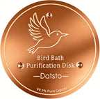 Bird Bath Copper Disk, 99.9% Pure Copper Disc to Keep Water Clean, Physical Safe Water Purification for Garden Birdbaths, Universal Fit for Concrete, Glass & Ceramic Bowls, All-Season Cleaner