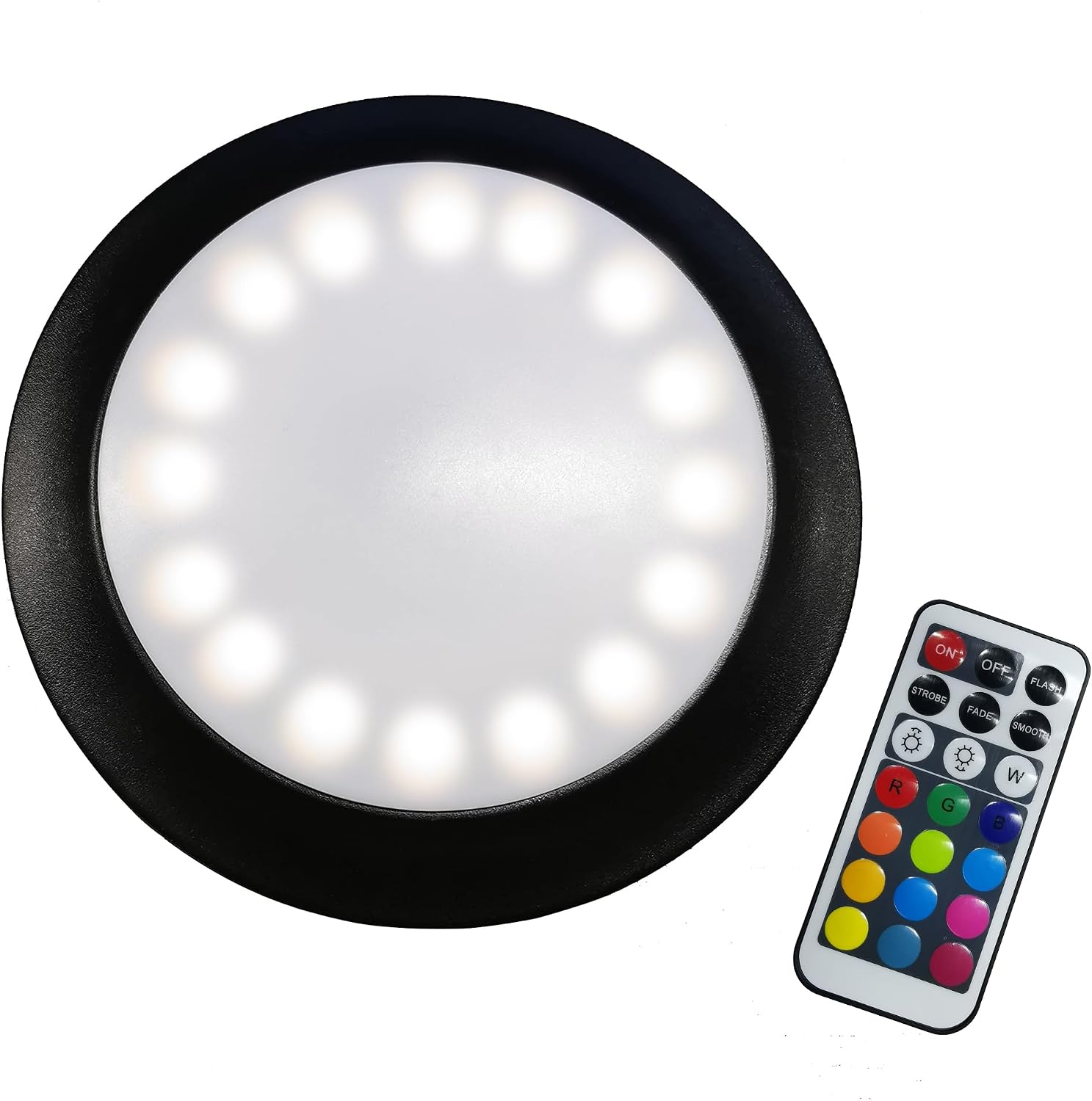 PURPLE LEAF Patio Umbrella Light with Remote Control for Outdoor Use | Wireless Remote Control, 12 colors & 3 modes, Easy Clamp-on, USB Rechargeable with Charge, Match Any Party Mood