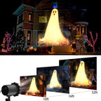 Halloween Projector Lights Outdoor,3D Dynamic Ghost Decorations Light,2026 Upgraded Clearer Ghost HD Patterns,Holiday Light for Home Window Wall Halloween Garage Door Decor
