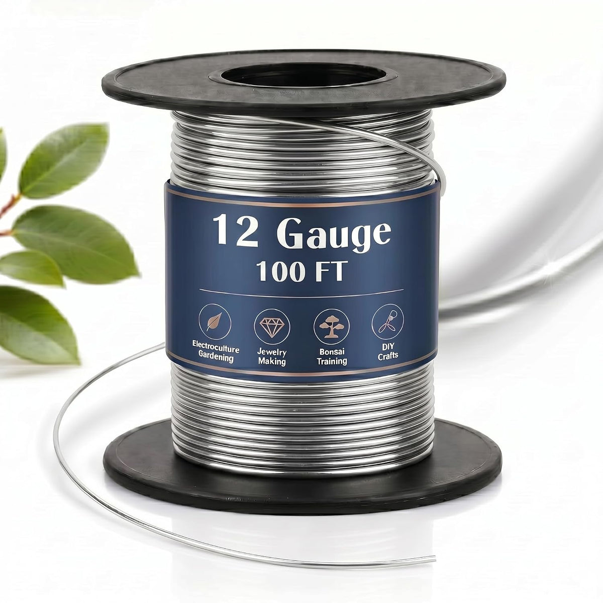 therwen 100ft 12 gauge stainless steel wire for, main product view