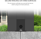 Kozyard 50" W x 48" H Privacy Screens Fence Panel Specifically for Hard Surfaces, Aluminum Post, Air Conditioner Fence Panels, Pool Equipment Enclosure, Trash Can Screens Fence, with Base. 3 Panels