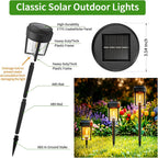 Solar Pathway Lights Outdoor, IP65 Waterproof Solar Powered Garden Lights, Auto On/Off Outdoor Light for Yard Lawn Garden Patio Walkway Driveway Landscape Lighting (10 Pack)