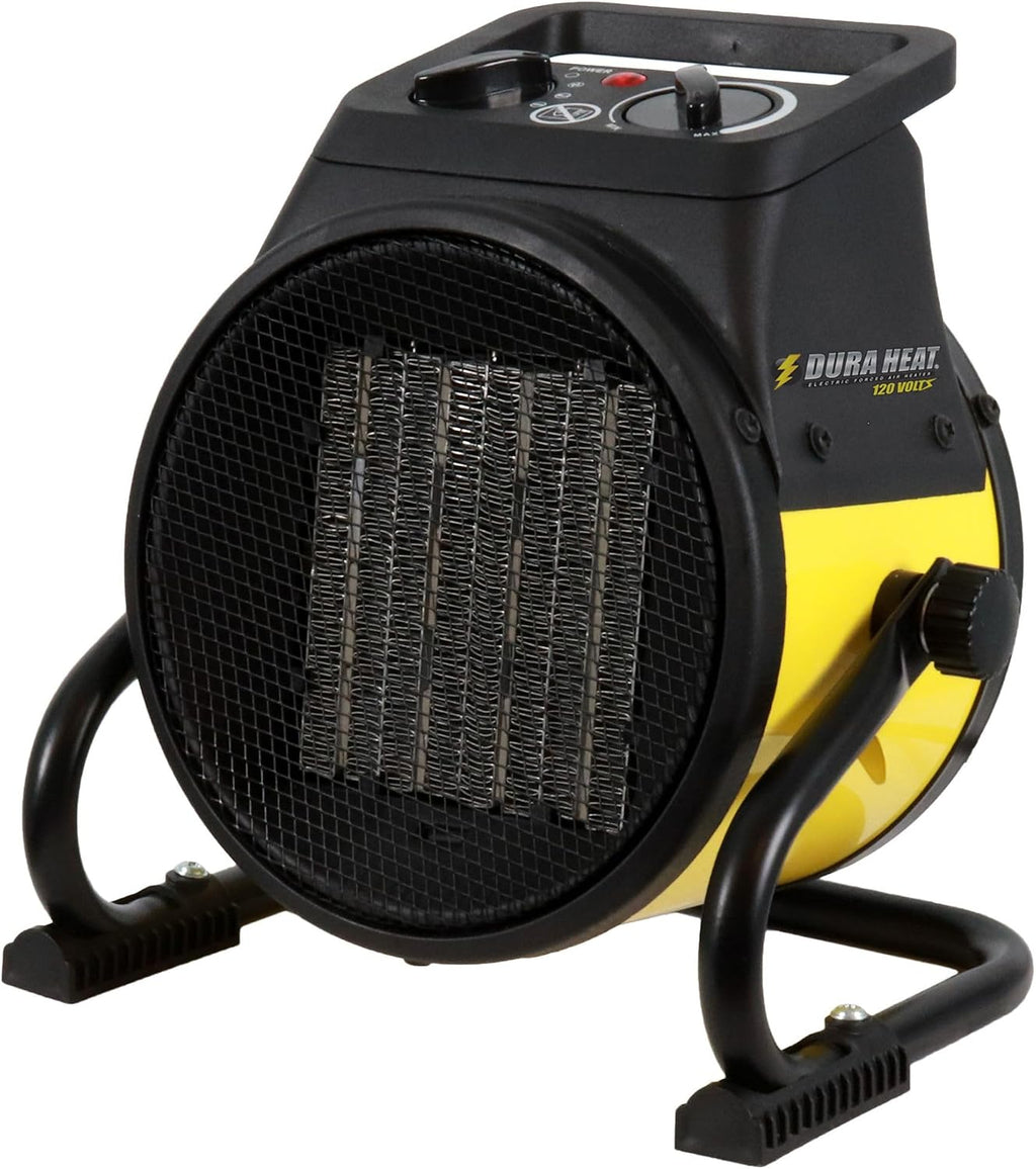 dura heat euh1465 electric forced air heater with shown in use