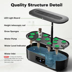 ahopegarden hydroponics growing system kit: 12 pods with on a desk or shelf