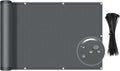 sunlax waterproof balcony privacy screen 3.3'x19.7' dark grey, main product view