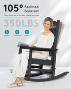serwall oversized outdoor rocking chair, hdpe patio rocking on a desk or shelf