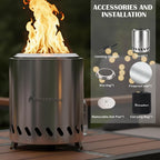 9.7 x 7.1 inch tabletop fire pit by, package contents