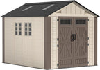 8x10 ft outdoor storage shed with floor, large, view 9