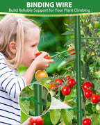 6 Pack Tomato Cages for Garden, 51in*13in Adjustable Tomatoes Plant Stakes Support Cages Trellis, Garden Trellis for Vegetable Flowers Fruits Climbing Plants- 20 Binding Wires Included