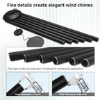 66" extra large wind chimes for outside, 6, close-up detail