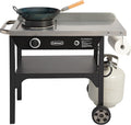 Cuisinart Outdoor Wok Station with Rear Wheels, 14" Steel Pan, 50,000 BTU