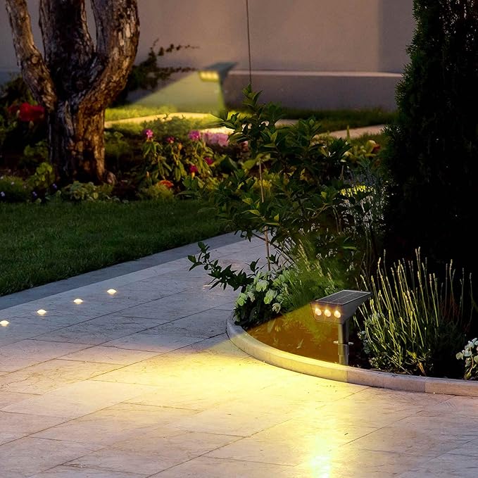 Solar Spot Lights Outdoor, Solar Landscape Spotlights Waterproof Adjustable Light House Lights Spot Light for Yard (4)