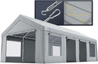 quictent heavy duty 13x25 ft carports with side, main product view