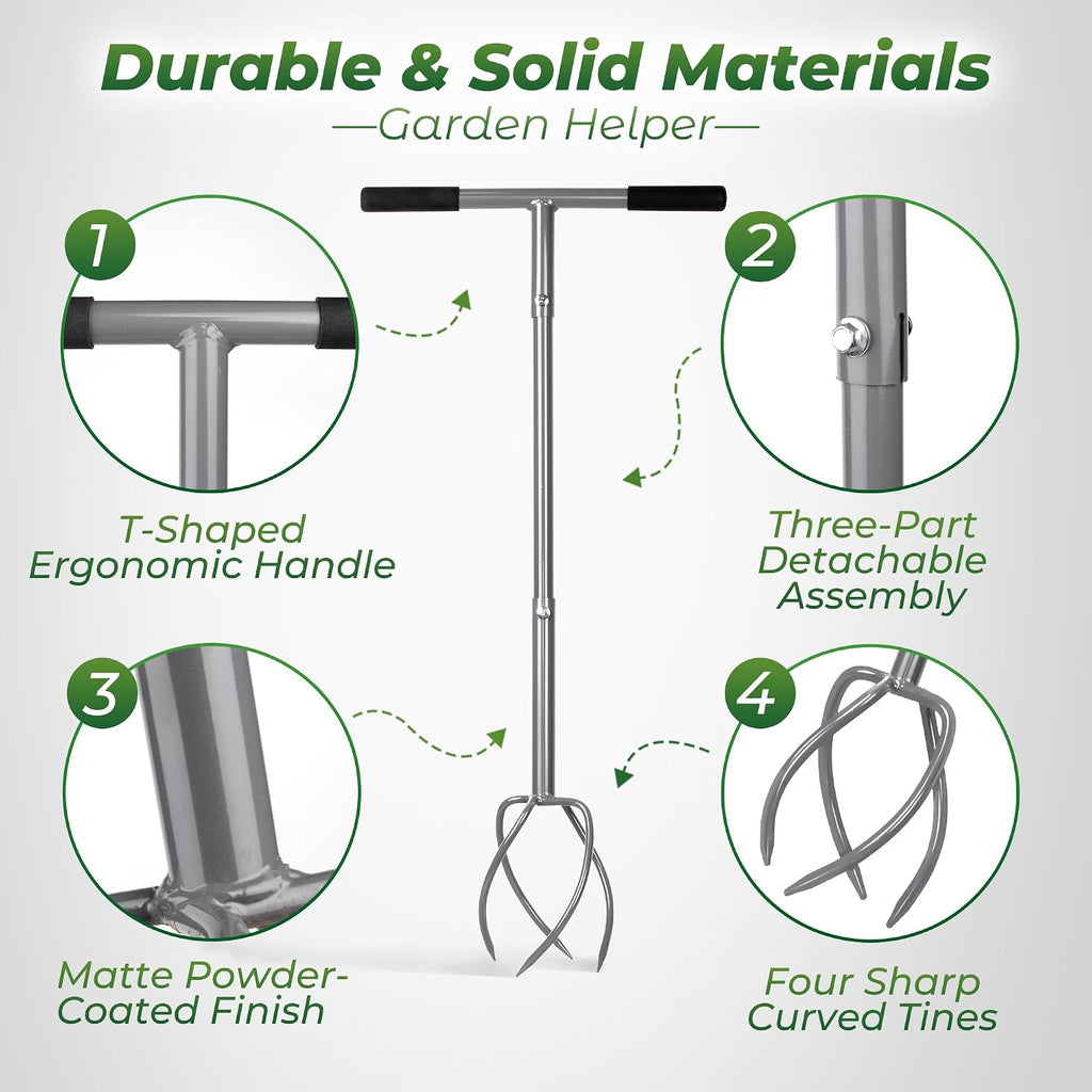 walensee twist tiller with large steel claw for, front angle view