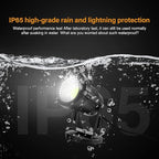 LemonBest LED Landscape Up Down Light 5W White LED Decorative Spotlight Lamp 110V with Plug for Indoor Outdoor Yard Step Wall Lighting (Cool White) (Include Spike)