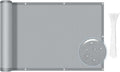 sunlax waterproof balcony privacy screen 3.3'x19.7' grey fence, main product view