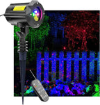 Christmas Laser Projector Lights Outdoor, Motion Firefly Red, Green and Blue with Remote Control and Security Lock