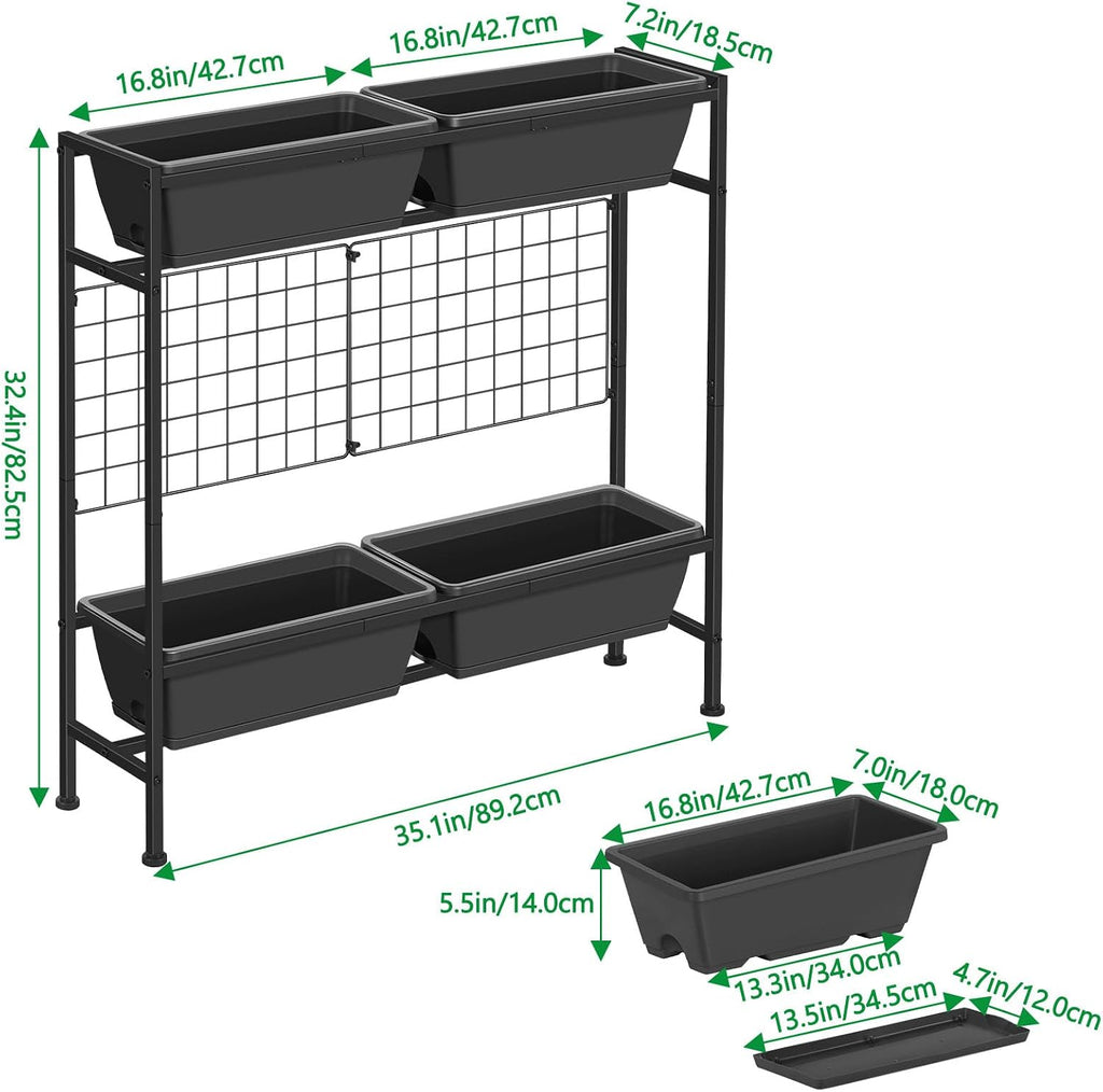 raised garden beds with legs vertical herb garden, package contents