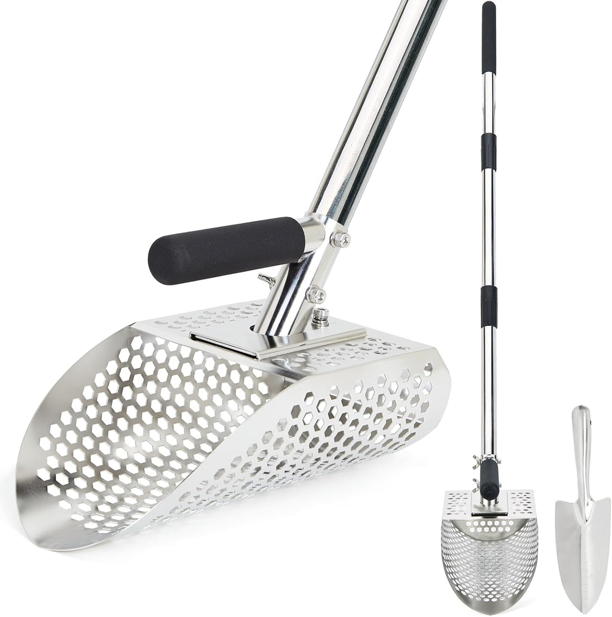 sand scoop for metal detecting, stainless steel metal, main product view