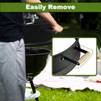 SHINESTAR Upgraded Steel Weber Kettle Rotisserie Ring Kit Barbecue Tool Kit | For Weber 22 Inch Charcoal Kettle and Other Similar Grills, Turns Your Kettle Into A Chicken Roaster