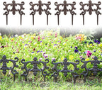 sungmor cast iron brown flower bed edging, main product view