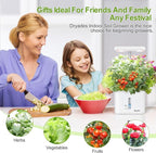 Indoor Garden Planter Growing Systems Soil plant pot indoor Small Smart Soil Gardening System with 17 Watts LED Grow Light Auto Timer Self-Watering Planter Pot Gifts for Mom Women (No Seeds&Soil)