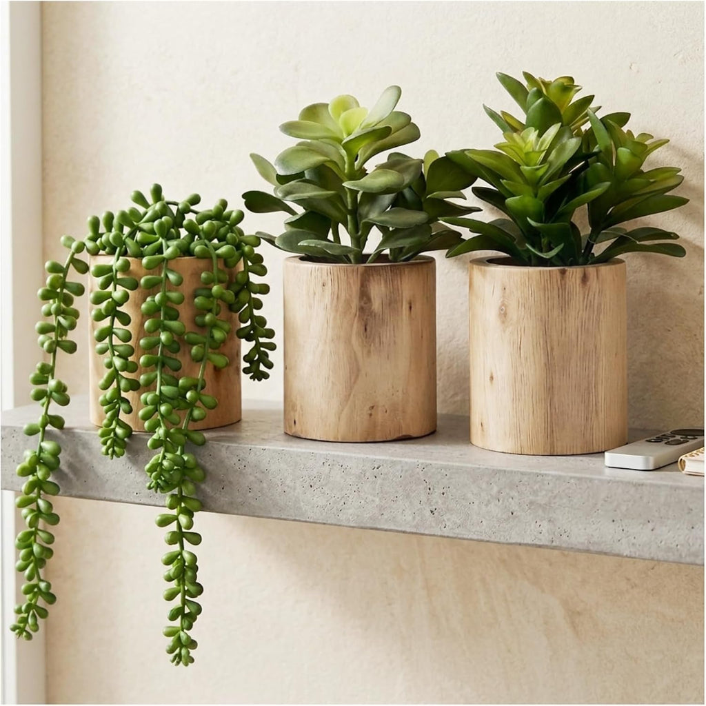 artificial succulents plastic artificial green plant for office, main product view