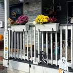 Planter Box Brackets, Adjustable Flower Brackets for Deck Railing, No Drill Window Bracket for Outdoor Planters-4 Pack