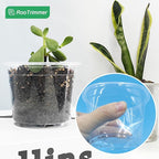 100 Pack 2.8 Inches Clear Plant Pots with Drainage Holes, Transparent Seeding Nursey pots, Round Plastic pots for Seeds Starter, Seeds Germination