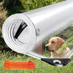 clear tarp 5x7ft thick heavy duty waterproof pvc, main product view