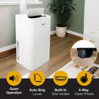 whirlpool 14,000 btu portable air conditioner with heater, view 9
