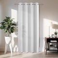 Joydeco Blackout Door Curtain for Doorway Privacy 108 Inches Long, Grommet Closet Curtain for Open Closet, Room Divider for Bedroom Living Room (Greyish White 52Wx108L, 1 Panel)