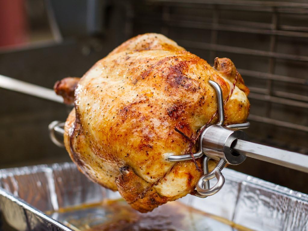 Weber® Grill Rotisserie Kit for Genesis II 200/300 Series | Great for Slow Roasting Chicken, Ribs, or Turkey on your Weber® Grill; Includes Spit, Forks, and Motor - Grill Accessories