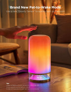 govee rgbic smart table lamp 2, touch bedside showing dimensions