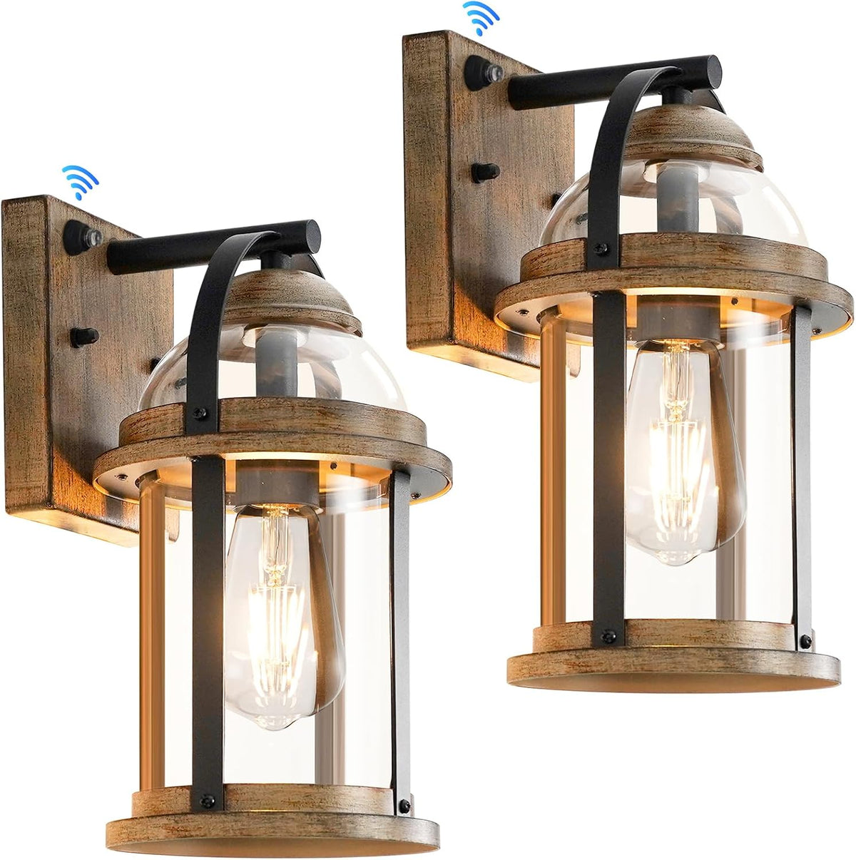 okeli dusk to dawn outdoor wall lights, waterproof, main product view