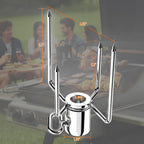 Skyflame Universal 304 Stainless Steel Rotisserie Meat Forks | Fits 1/2-Inch and 3/8-Inch Hexagon Spit Rods, Fits 3/8-Inch and 5/16-Inch Square Spit Rods, Fits 1/2-Inch Round Spit Rods