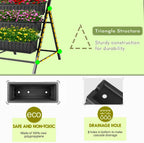 sejov 4ft vertical raised garden bed, 5 tiers, side view