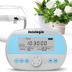 Sainlogic Automatic Plant Waterer for 15 Potted Plants, Self-Watering System with Humidity Monitor Display, Deep Root Irrigation, IP64 Programmable Timer, Ideal for Vacation, Travel and Indoor Garden