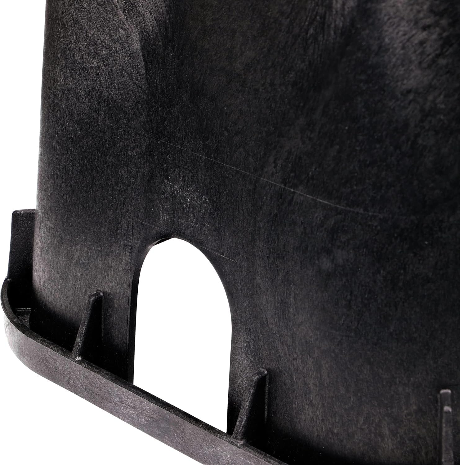 Rectangular Jumbo Valve Box and Cover, 15 in. x 22 in., 12 in. Height, Irrigation Control Valve Lettering, Black Box with Green Overlapping Cover