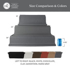 The HC Companies 24 Inch Venetian Window Planter Box with Drainage Plug, Lightweight UV-Resistant Plastic Indoor & Outdoor Planters, 2-Pack Flower Box for Garden & Home Decor, Sandstone
