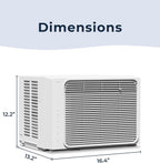 windmill 5,000 btu lite window air conditioner, cools, side view