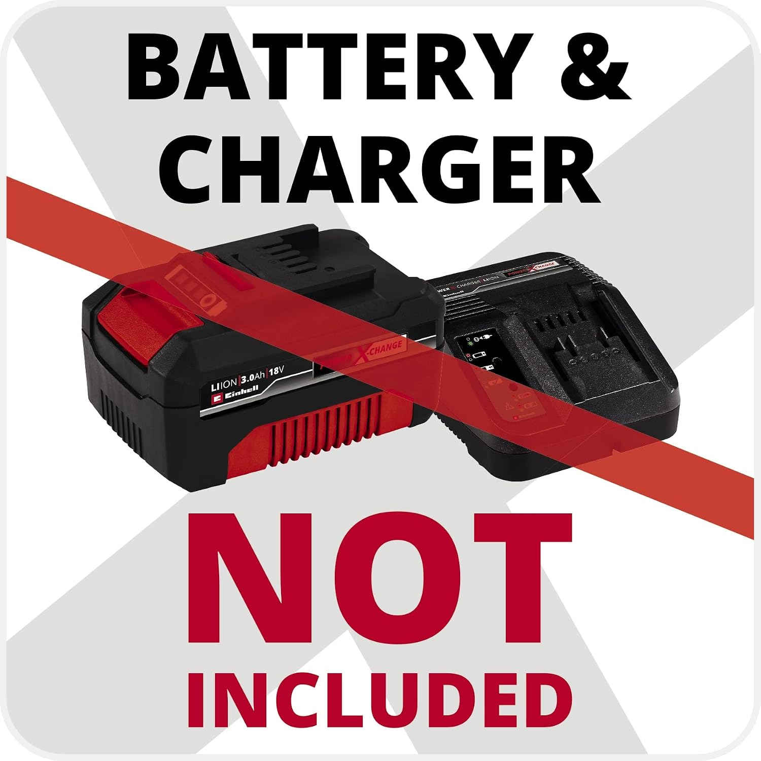 Einhell GC-CH 18/50 Li Solo Cordless Hedge Trimmer | PXC | 18 V | Metal Gear | Aluminium Knife Cover | Quiver | Without Battery
