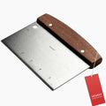 Multipurpose Bench Scraper Kitchen Utensil for Flat Top Griddle, Dough Scraper Cutter for Bread and Pizza Cutter - Stainless Steel Metal Griddle Scraper Chopper