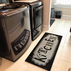 Kitchen Rug 20"×48", Antique Non-Slip Kitchen Floor Mat Durable Natural Rubber Runner Rug for Kitchen